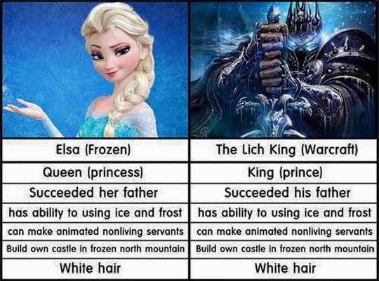 nachoortiz's tweet photo. Elsa, Frozen vs Arthas, Warcraft https://t.co/KmvnYpBO0D