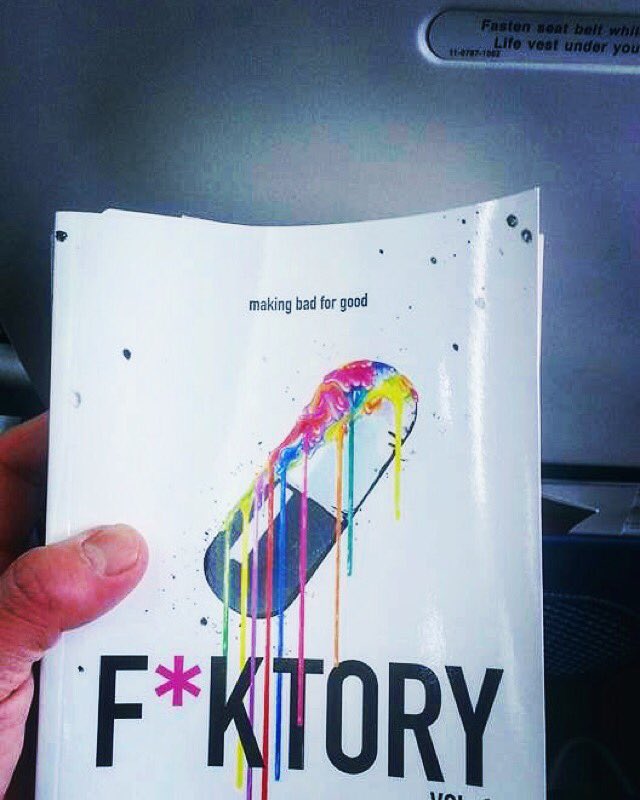 EyedripArt's tweet photo. Gi about to read F*KTORY inside a plane. Should I wish him a wild and bumpy ride? π #fktory #book #teen #ya #drugs https://t.co/MHCmzRJ8NA
