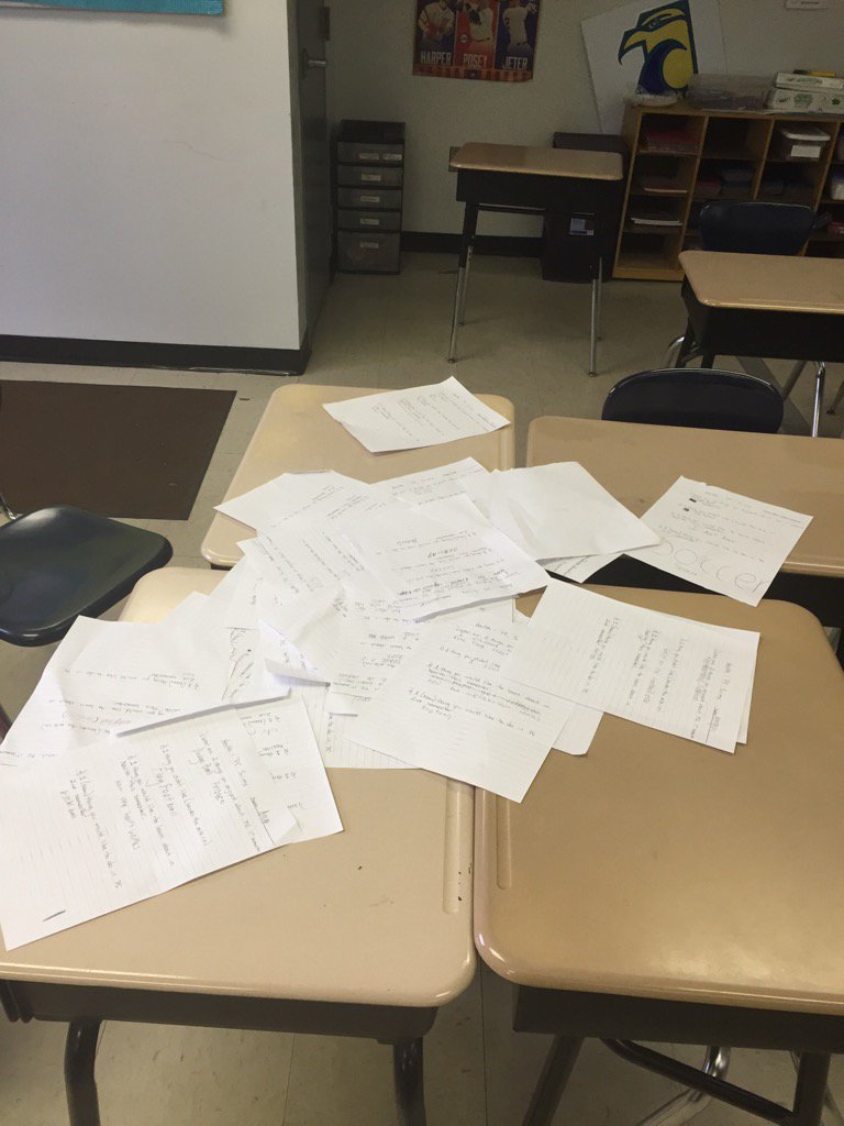 JohnCalarco32's tweet photo. I asked for a neat pile. I guess it's all relative. #MiddleSchoolers #Boys #NotFollowingDirections https://t.co/RivOdNBbt7