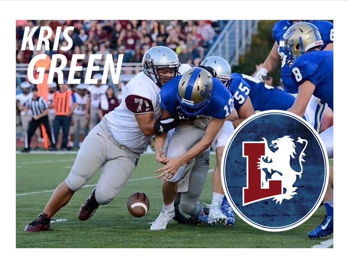 LyonScotsFB's tweet photo. We would like to welcome Kris Green of Siloam Springs High School to the Lyon Football Family! #GoScots https://t.co/QLcMk6ROug