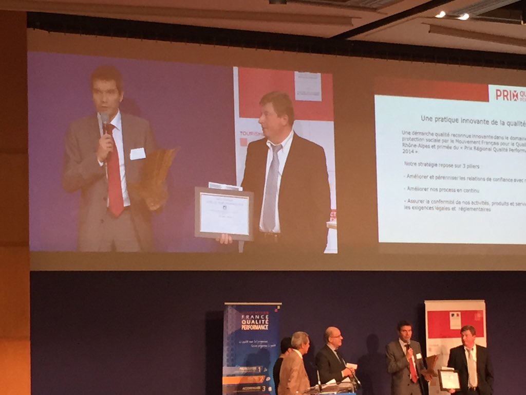 #PrixQualite @GroupeAPICIL remporte le grand prix Qualité Performance 2016