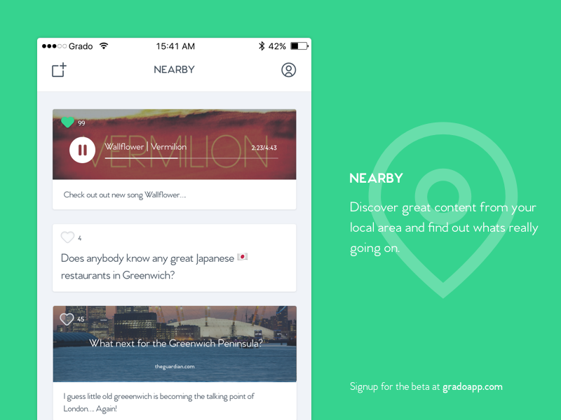 gradoapp's tweet photo. #grado101 Discover great content from your local area and find out whats really going on. #communityspirit https://t.co/L5ocKCq6NF