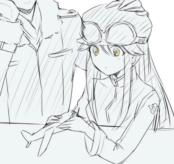 @sorayukiTL クロミミちゃん!結構前に描いたものだけど、フォルダの中見てたら発見したのでアップしてみる 後ろに居るのは智景くんです 