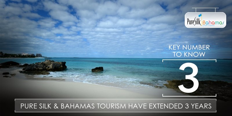 LPGA's tweet photo. #LPGAKeyNumberToKnow - 3 => we’re excited @PureSilkShave & Bahamas Tourism have extended @PureSilkLPGA to 2018! https://t.co/aD3GWIdfRy