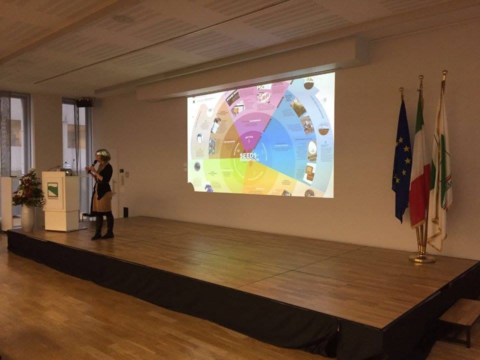 Ffoodinstitute's tweet photo. From the land of food to the land of tech. The digital champion @RiccardoLuna &amp; @acommonfeast on the stage! #FfoodAX https://t.co/1eZD7K5IY0