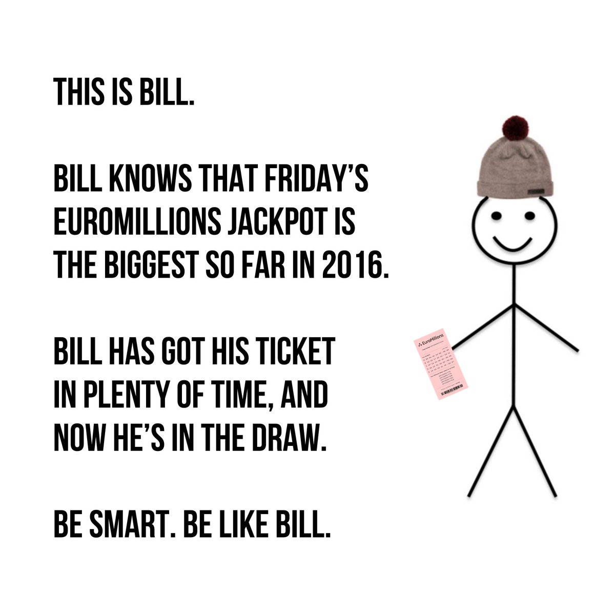 UK_EuroMillions's tweet image. Bill wants to win £99 million. #EuroMillions