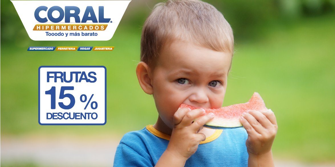 Aprovecha nuestra promo de los miércoles, por tus compras en en frutas y verduras obtienes el 15%  de descuento