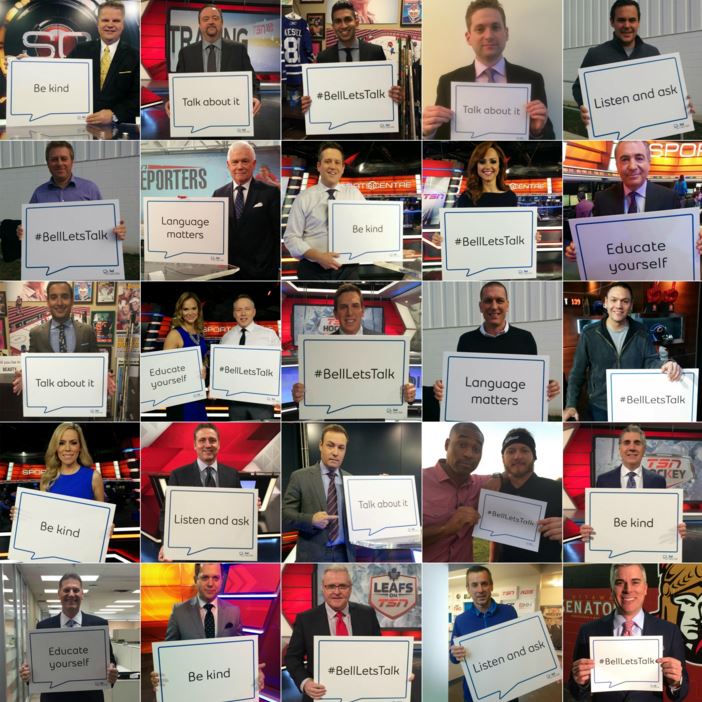 TSN_Sports's tweet photo. #BellLetsTalk https://t.co/oKteWN6HUT