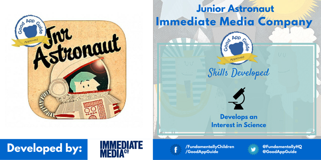 REVIEW: <a href="/immediate_media/">Immediate</a>'s Junior Astronaut: fundamentallychildren.com/app/junior-ast…