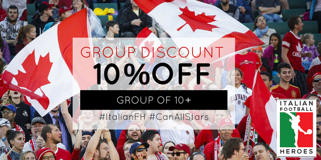ItalianFH's tweet photo. #CanAllStar vs #italianFH, March 5, 2016 at Ricoh Coliseum Toronto.
Group discount 10% OFF! Buy now! https://t.co/ZoiZNk6H50