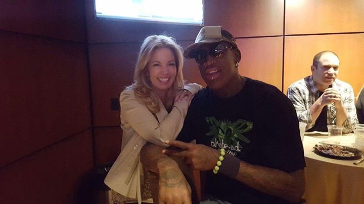 Jeanie Buss On Twitter So Good To See You Dennisrodman Stop By And