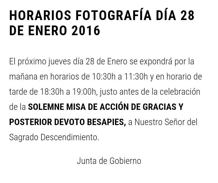 JDescendimiento's tweet photo. MAÑANA: REGRESA EL SEÑOR DEL SAGRADO DESCENDIMIENTO. Horarios de fotografía. https://t.co/XkxHXZtvTb