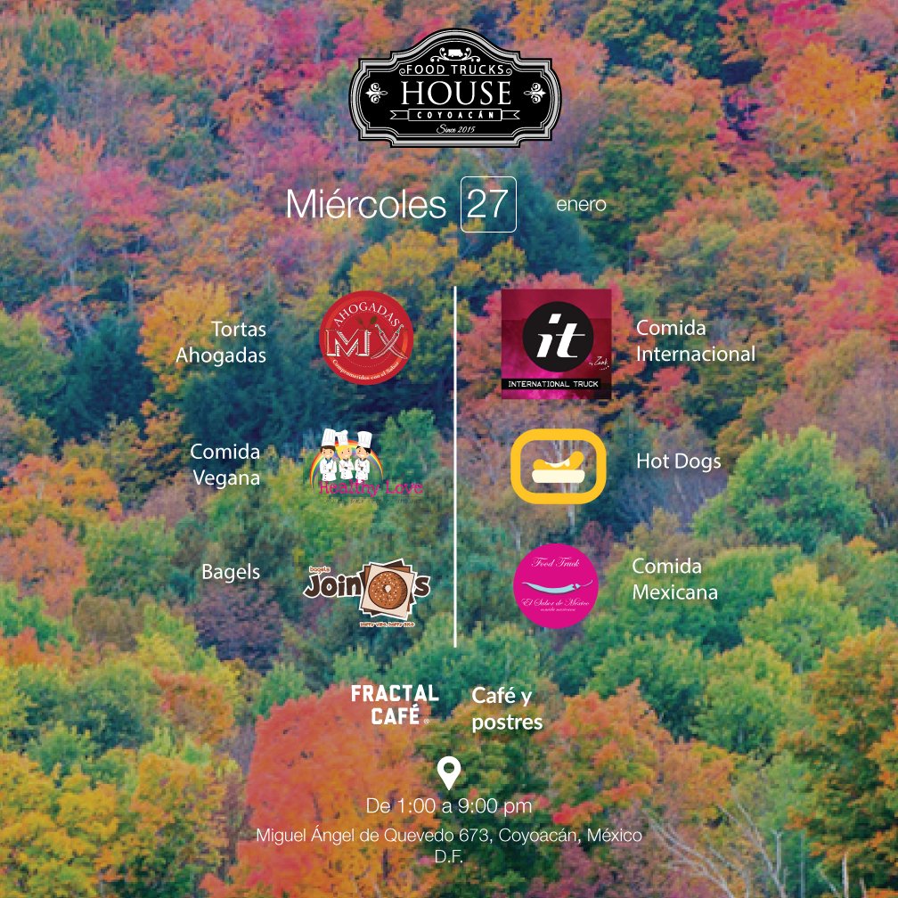 #MeDeclaroFan de la comida!!!

Hoy de 1:00 a 9:00 p.m.