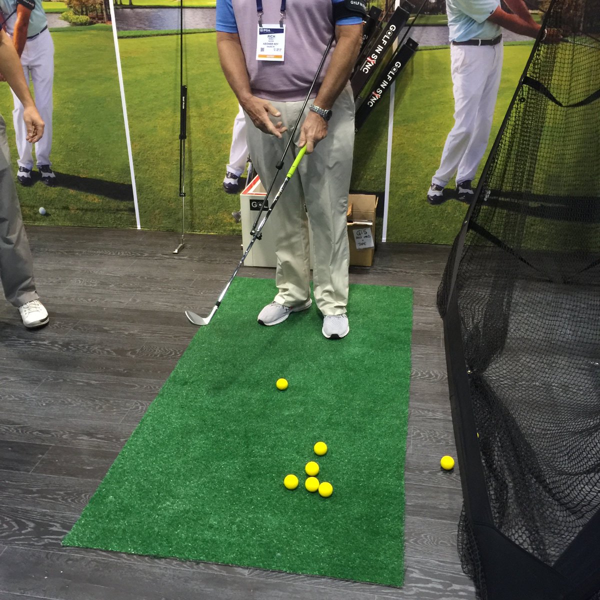 GolfInSyncUSA's tweet photo. Stop by and try out the Golf In Sync today at the #pgashow https://t.co/A0zITfQJ2n
