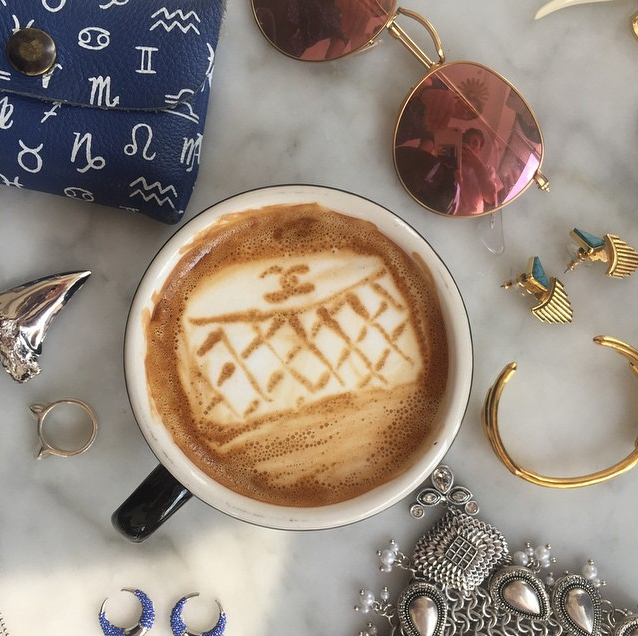 WGACANY's tweet photo. extra chanel please ☕️ #happyhumpday #chanel #morning #pickmeup #designercoffee #art #repost @baristart https://t.co/clH3Y1lMo6