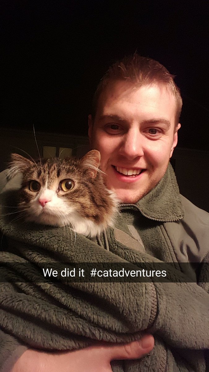 AndrewTanata's tweet photo. Follow phebs and I on our adventures #catadventures https://t.co/LNXnjonJ0x
