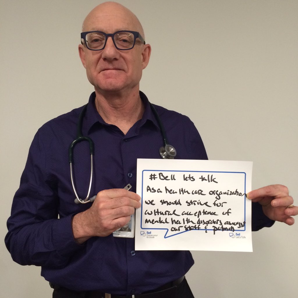 MGHToronto's tweet photo. We should all strive for cultural acceptance of #mentalhealth in the #workplace. #BellLetsTalk https://t.co/RaLtg7uRcB