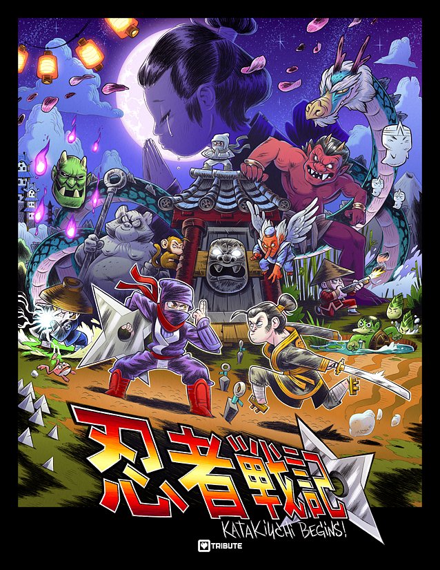 TributeGames's tweet photo. ICYMI: A Ninja Senki poster made by our own @JGSBoutain #NSDX So RAD! https://t.co/OWUw8Gmhpe