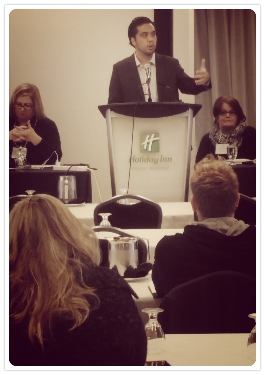 Account Exec Jon Bracamonte from LMS speaking with 200 CUPE delegates at the #2016OCHURPNConference in Kingston!!