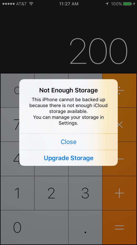 Lauren_E_Ulmer's tweet photo. What are the odds I can turn off push notifications from #Apple? #igetit #overicloud #storage #closeforever https://t.co/UY3doUZ7bG