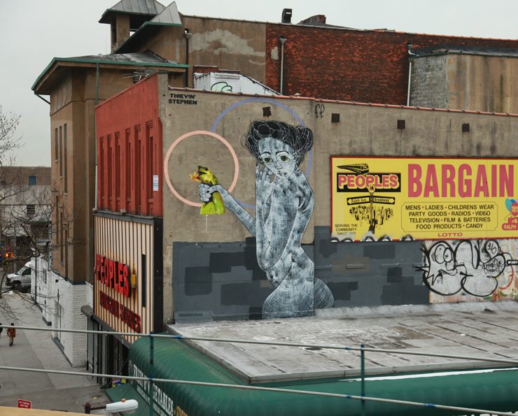 Faring Purth &amp; Thievin’ Stephen Collabo: “Cypress, Top Wrung”  brooklynstreetart.com/theblog/2016/0… <a href="/thievinstephen/">Thievin' Stephen</a> #faringpurth