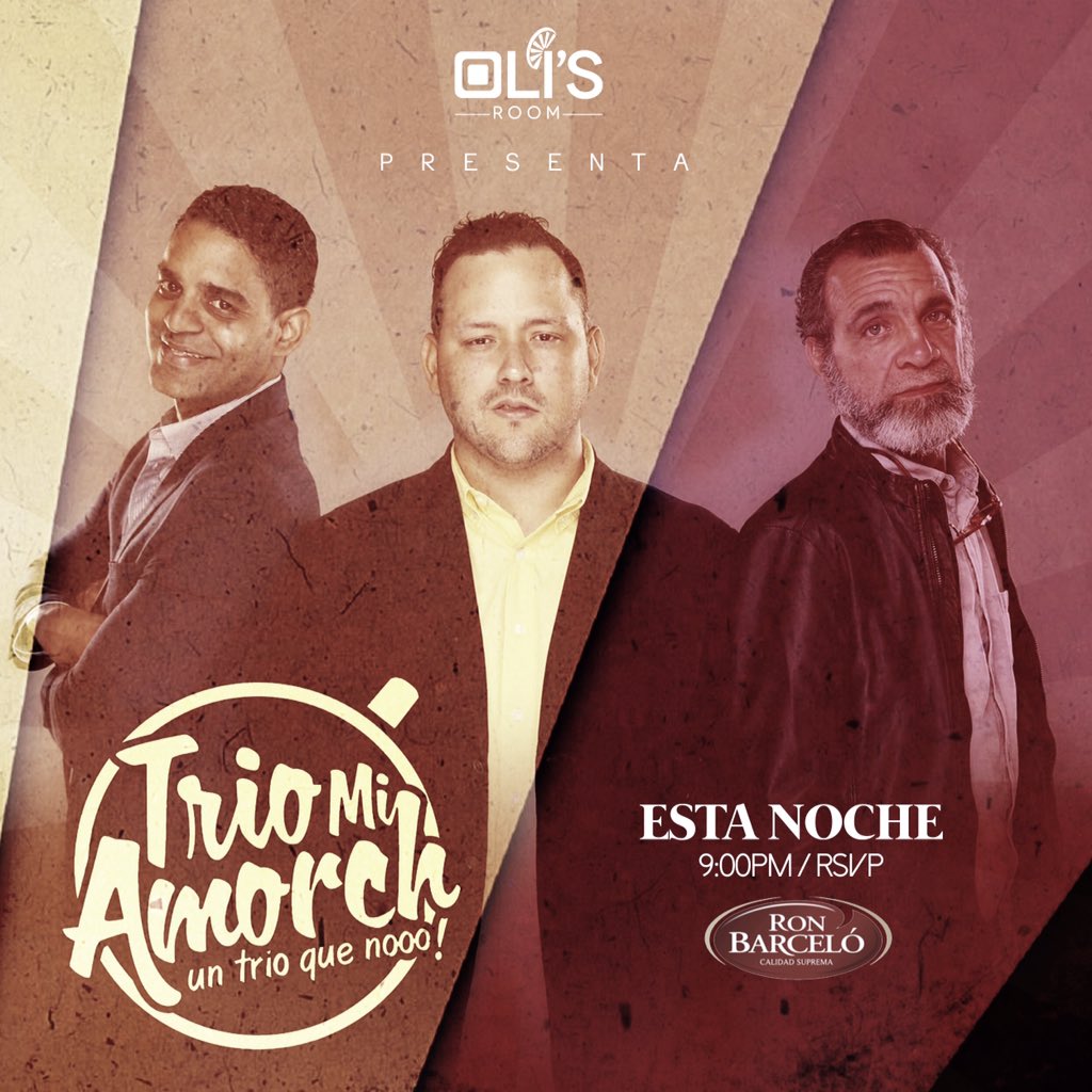 Olisroom's tweet image. @triomiamorchrd 😋 #OlisRoom #OlisLovers #BePositive #VillaOlga #SantiagoRD 🍴🎶🎤🍷