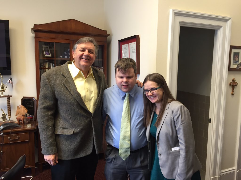 NFB_voice's tweet photo. Photo of @RoseSloan8 , @jage9 , and @CongressmanDan #nfbws16 https://t.co/5fshcP6JUa
