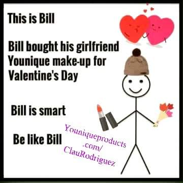 greenclau16's tweet photo. Be like Bill #smartBill #BeLikeBill #ValentinesDay #Younique #ClauRodriguez #eyeshadow #lipstick#love #orderhere https://t.co/oaDQOUd1UG