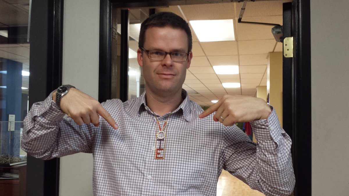 EstherHacks's tweet photo. Our editor @Caller_BroKrift brings the bling to the 2016 election. Have you registered to vote yet? #CCElect https://t.co/Hs62zzhMGQ