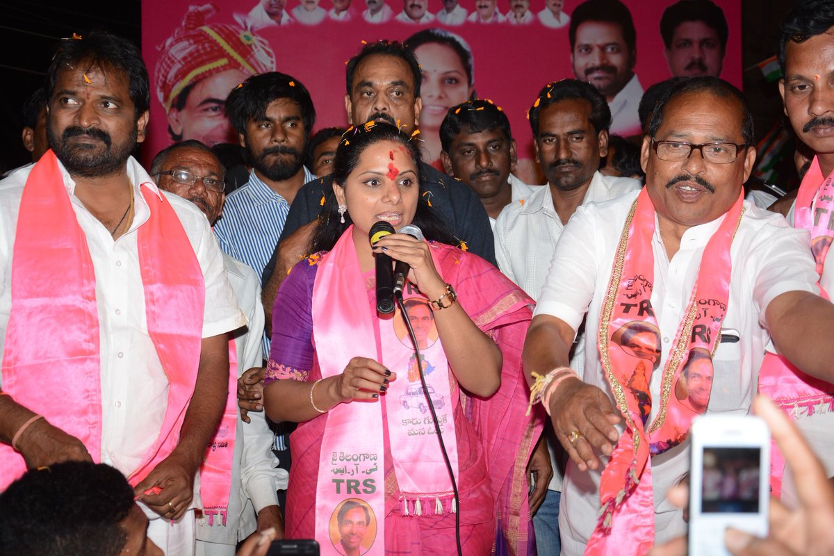 RaoKavitha's tweet photo. GHMC Election campaign at Alwyn Colony Division #VoteForTRS https://t.co/e7TwkXFSC0