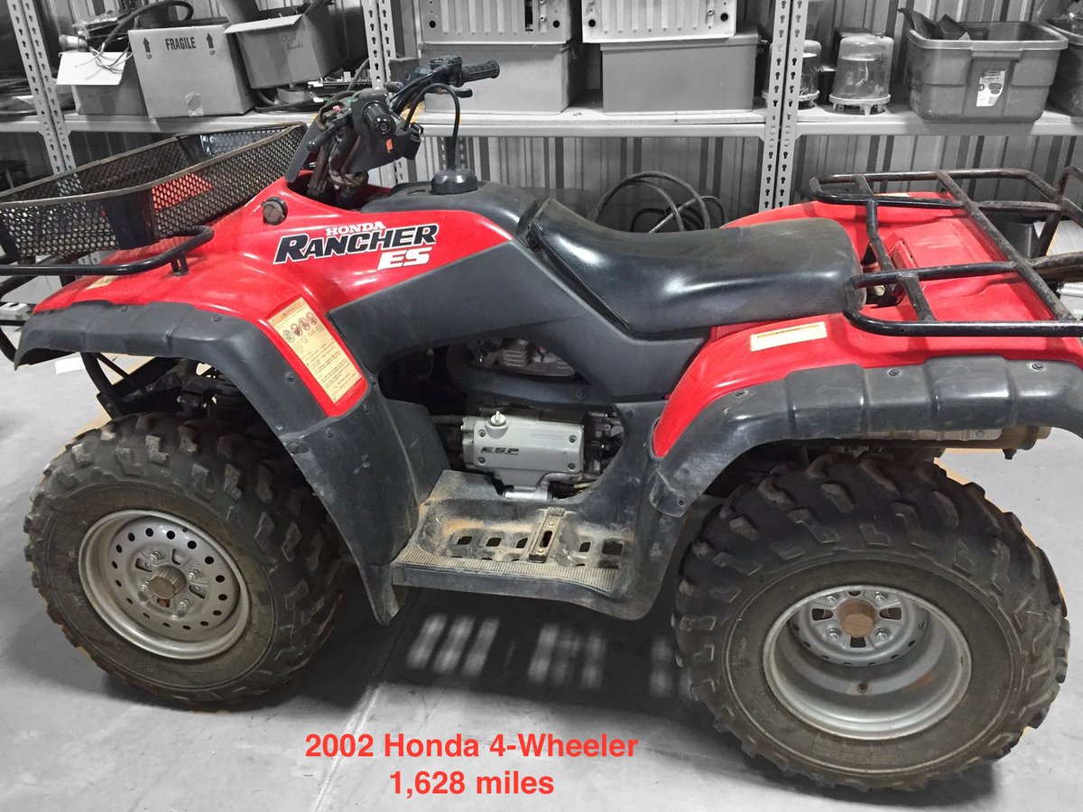 FarmersElectric's tweet photo. Offering a Sealed Bid Auction for a 2002 Honda 4-Wheeler with 1,628 miles. Full details at https://t.co/Nd9X56GIEX https://t.co/OqtEOYdy5R
