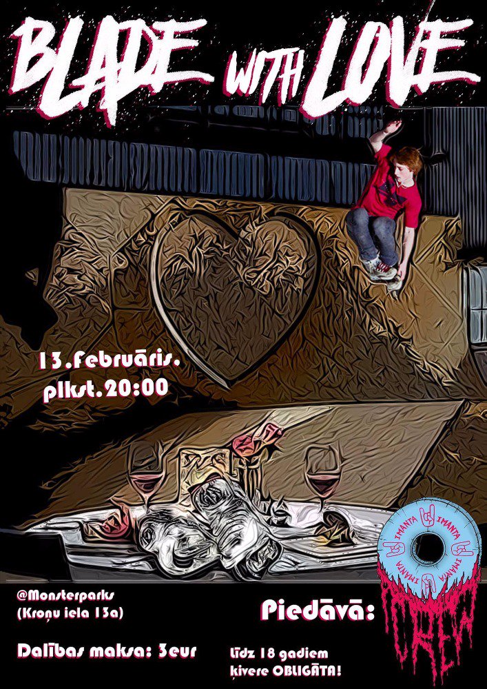 Blade with Love 13.februārī plkst. 20:00 ! Stay tuned! #bladewithlove ❤