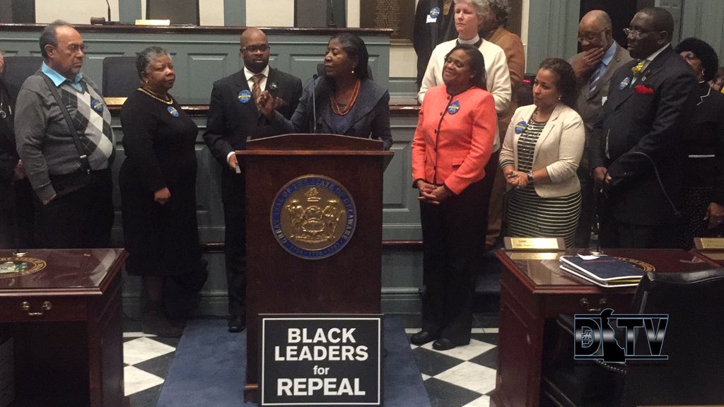 ivanthomasmedia's tweet photo. Leaders show up and out to show their support to repeal the #delaware death penalty #RaceJusticeDE #netde #dejustice https://t.co/9akmSTH6ee