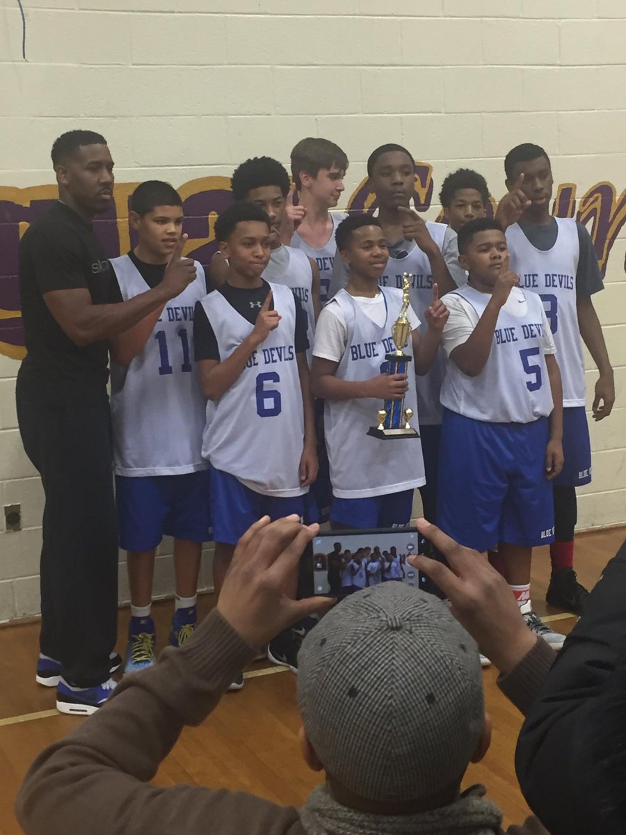 DC Blue Devils 8th Grade Team Wins MLK Tournament Championship Coach Ashkew