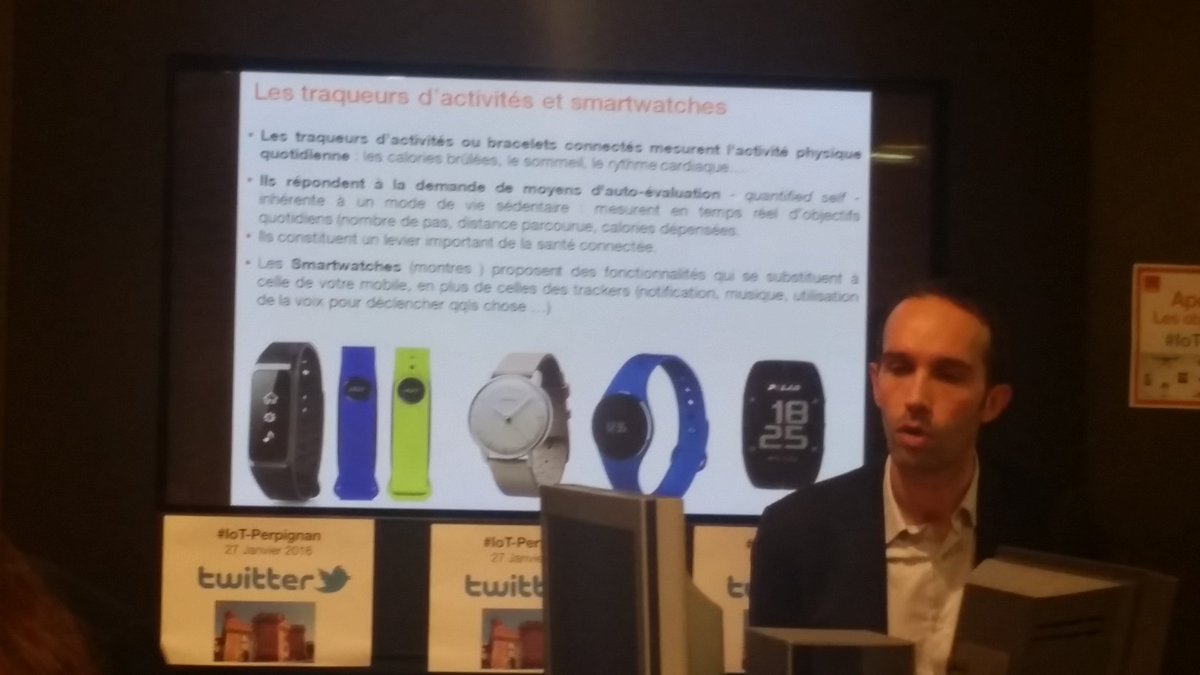1 million de montres et bracelets connectés vendus en France en 2015
et le marché continu de croître #IoT-Perpignan