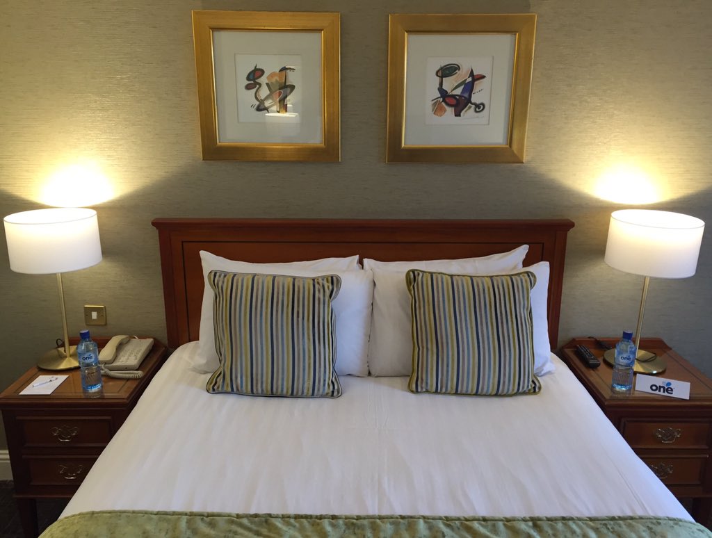 RicExley's tweet photo. @OneDifference @grandmalahide Greeted in my hotel room by a couple of One Water aces! GREAT support The Grand Hotel https://t.co/bPjmOoqIxb