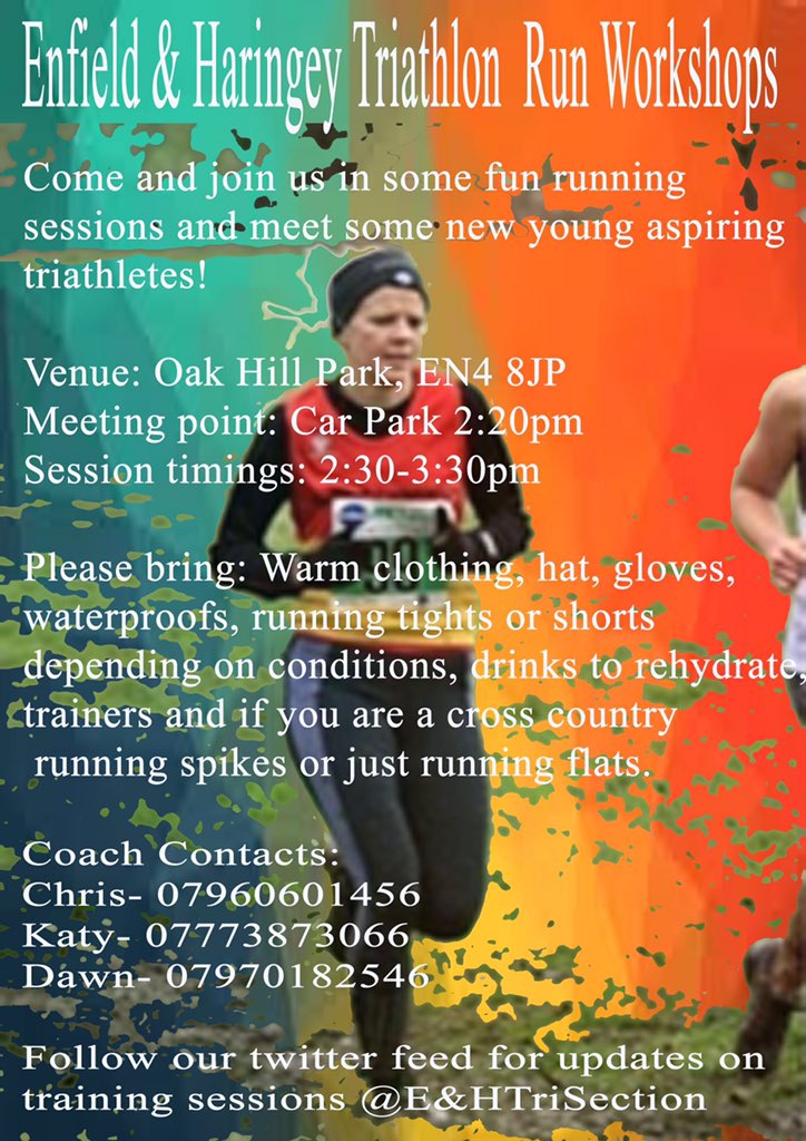 EandHTriSection's tweet photo. Retweet this flyer to spread the word!#youthtraining #triathlon @EnfieldCouncil @BritTri @TriEngland https://t.co/QleMCJBvlh