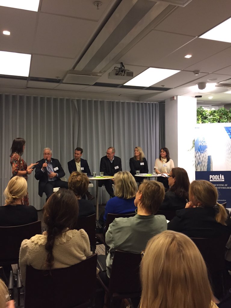 caracolias's tweet photo. Maria Eriksson Poolia Executive Search i panelen på #boardingforsuccess är klok, påläst, modig. #geniusict https://t.co/wwmDWIkqb5