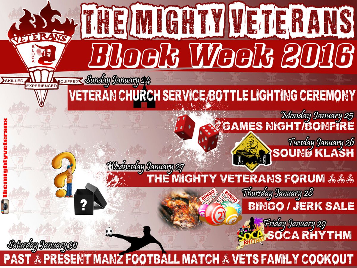 ELRTowersHall's tweet photo. Upcoming event from @Irvine_Hall 's @MightyVets 

Block week events &amp; the big finale!

Soca Rhythm- Jan 29th https://t.co/MuPiGNsfmF