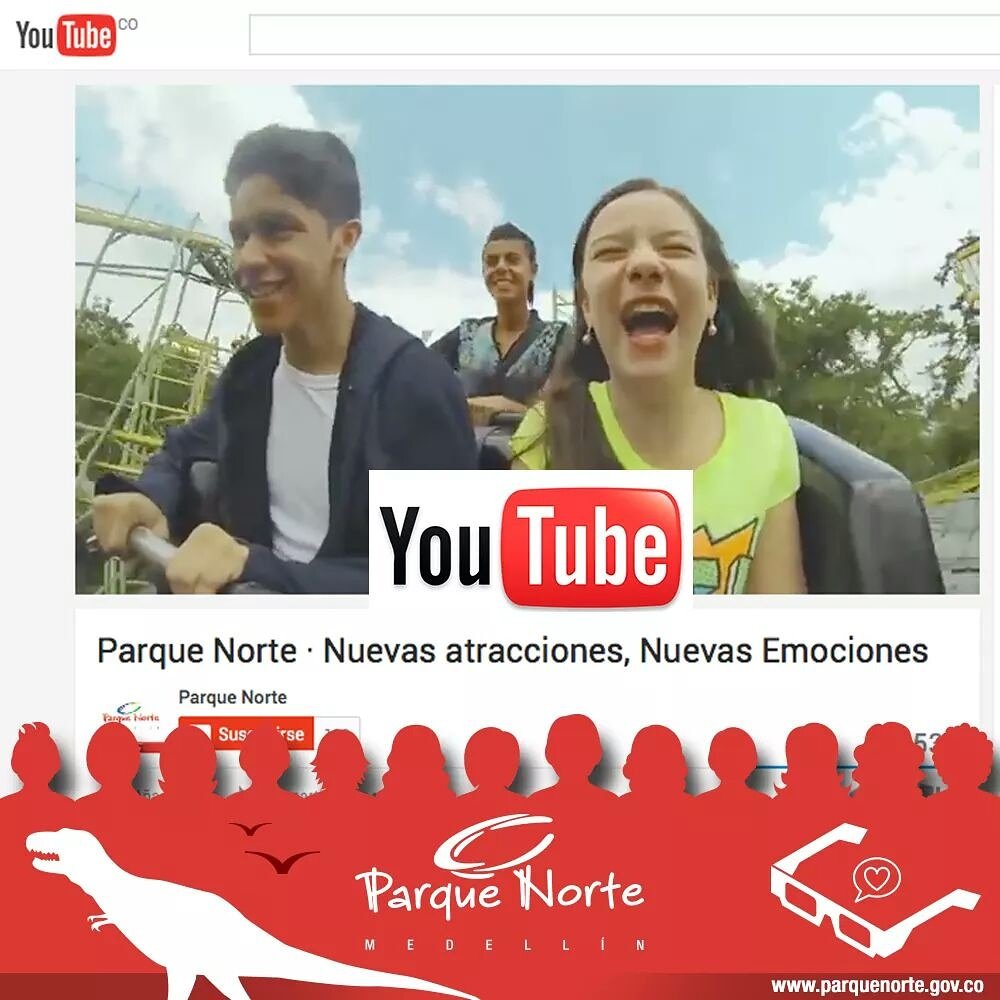 Te invitamos a disfrutar de los más divertidos videos en nuestro canal de #YouTube, encuéntranos como Parque Norte.