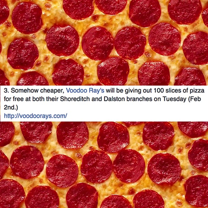 Voodoo_Rays's tweet photo. S/o to @Mr_Hyde for including the launch of Slice Club in their highlights of next week ๐๐๐ #sliceclub #freeslices https://t.co/ao9PTgZztb