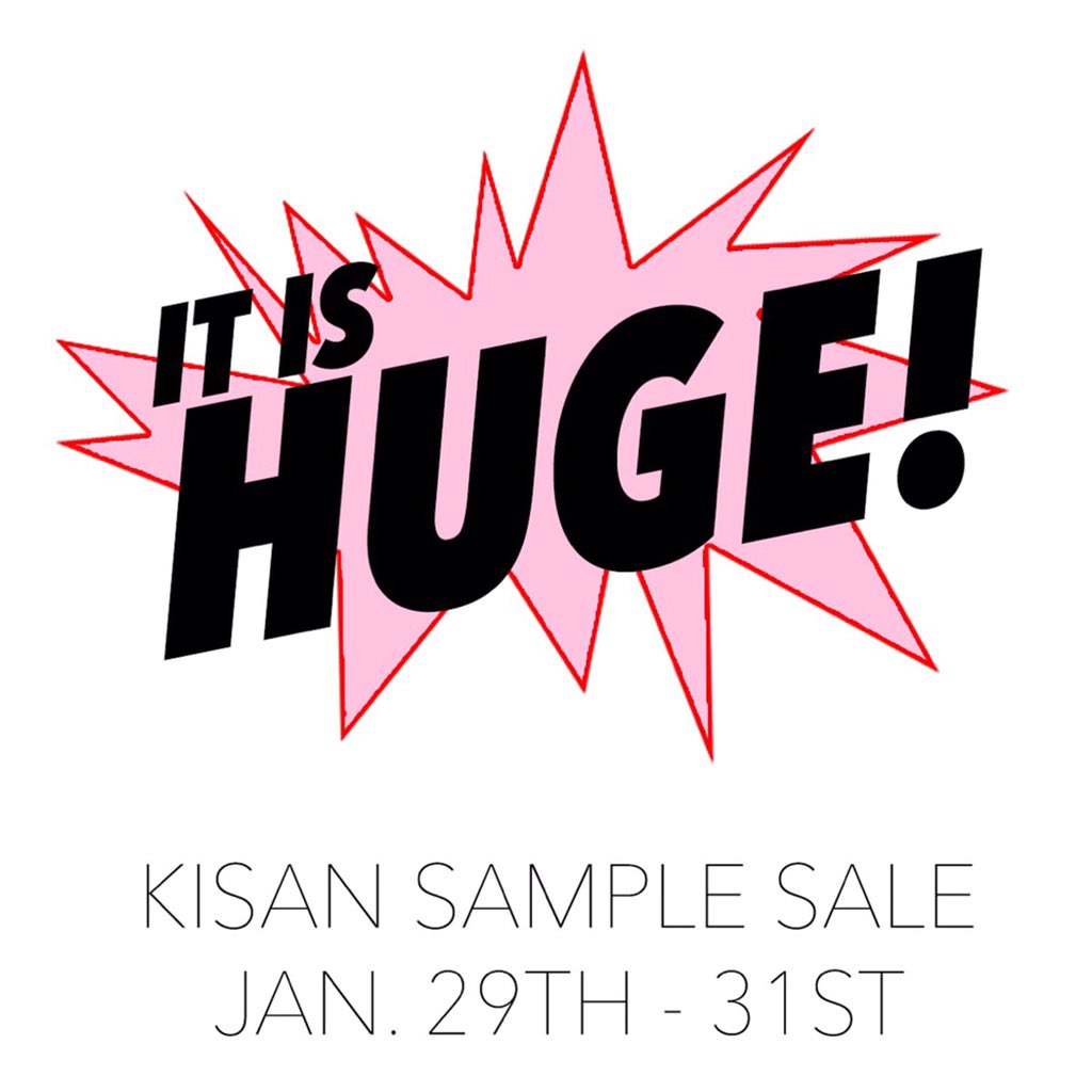 kisanstore's tweet photo. Get ready for #kisan's huge #Samplesale starting #friday in #soho #Sohosale https://t.co/OgGA7Bl4kb