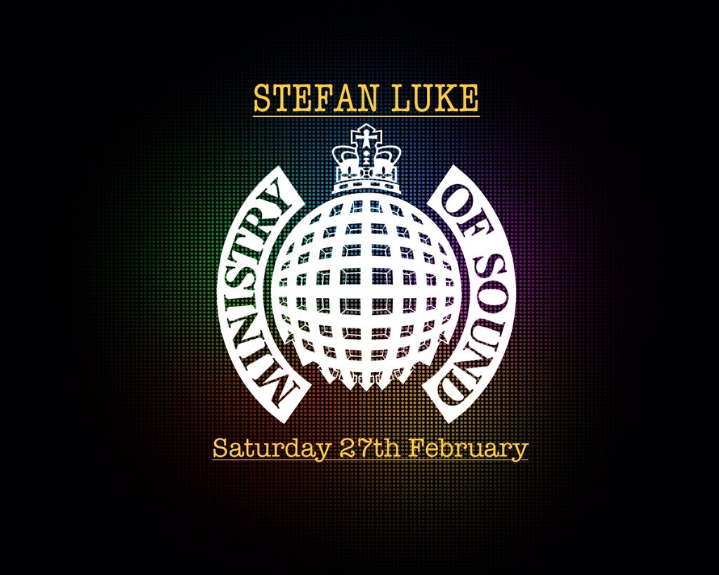 Hi Guys, so pleased to announce,on Saturday 27th of Feb', I play my debut gig at the legendary 'Ministry of Sound'!