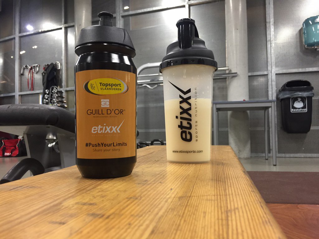 Hitting the gym, new team bottle, check! <a href="/EtixxBENELUX/">EtixxBENELUX</a> protein shake, check! Ready to #GiveItYourAll