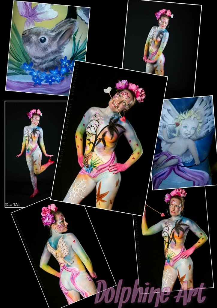 Dymesaro's tweet photo. Mijn #bodypaint met als thema het lied Cupido van @JanSmit werd 1e bij de bodypaintwedstrijd in Gorinchem #trots https://t.co/iS0h2w84aT