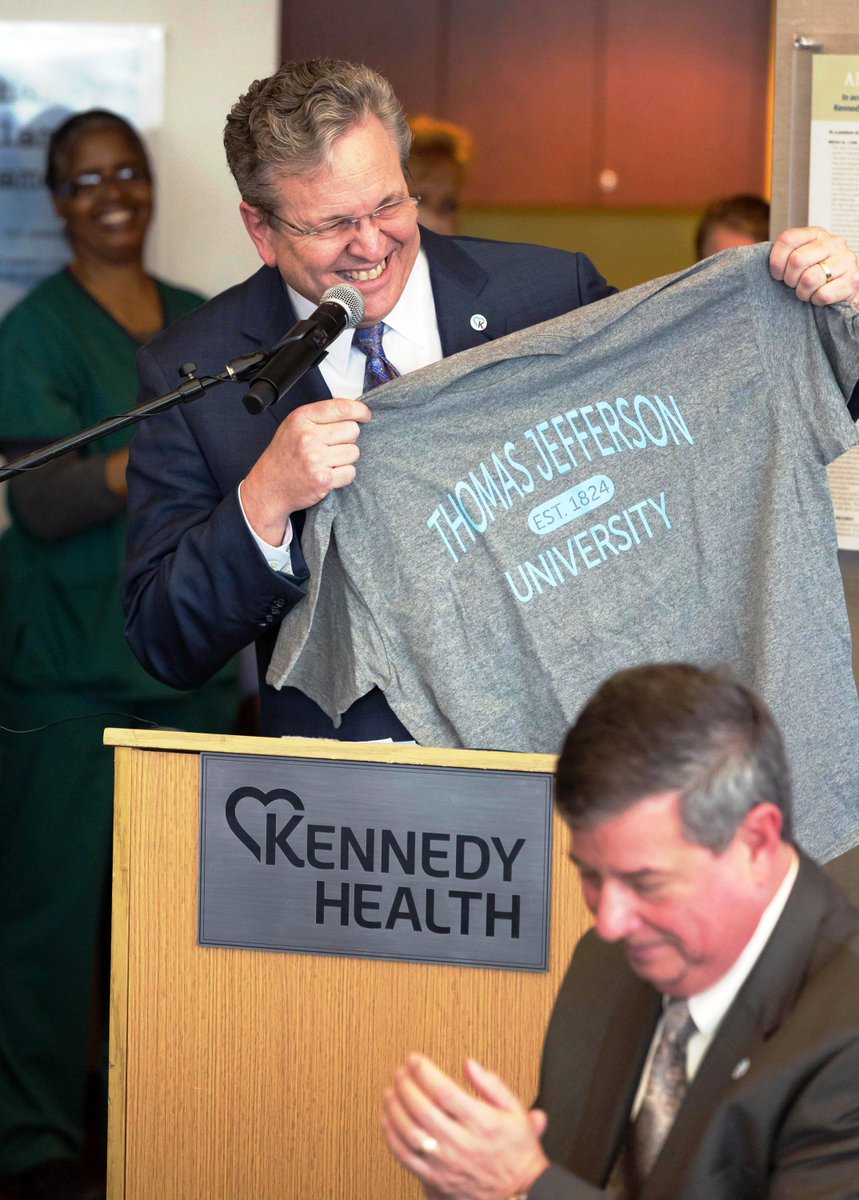 JeffHealthNJ's tweet photo. @KennedyHealth CEO Joe Devine is excited about our future direction with @TJUHospital #kennedyforward #healthcare https://t.co/9YxEPGJ8mX