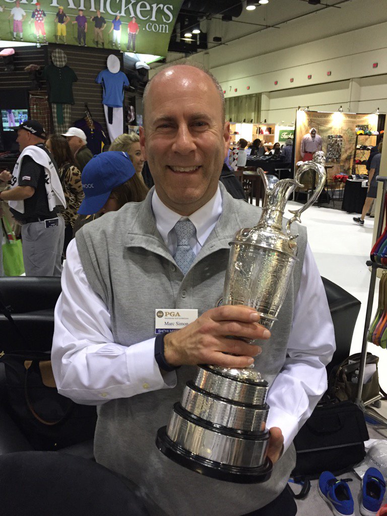 PGAShows_Marc's tweet image. Holding the Claret Jug #PGAShow