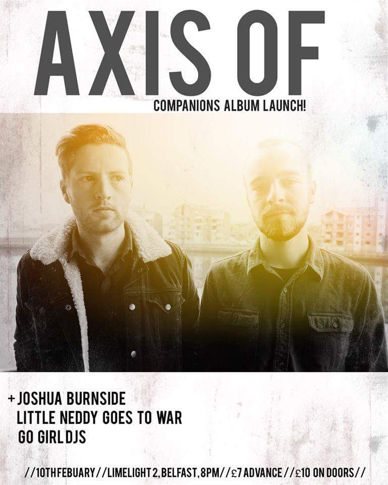Looking forward to sharing the stage with our brothers <a href="/axisof/">Axis Of</a> and <a href="/JoshuaBurnside/">Joshua Burnside</a> and our sisters in <a href="/gogirlparty/">Go Girl</a>!