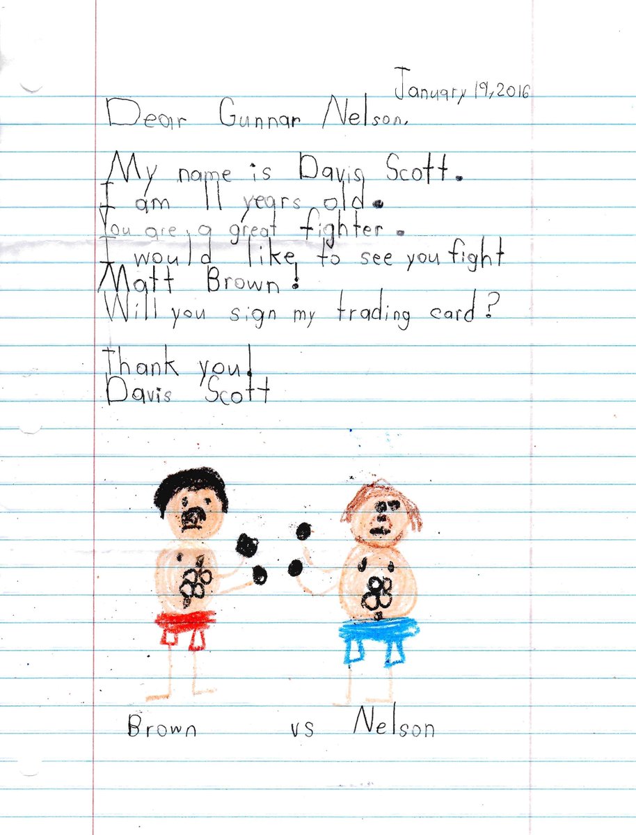 GunniNelson's tweet image. Thank you Davis Scott 11 years old from Oneonta, AL, for your nice letter. Your signed ... sqor.com/posts/d0343fed…
