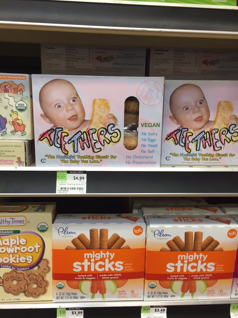 FUMZSeries's tweet photo. This is the most terrifying baby product I've ever seen.  #babyFirsts #wholefoods #failure #terrifyingchild https://t.co/WMwaqLYfj9